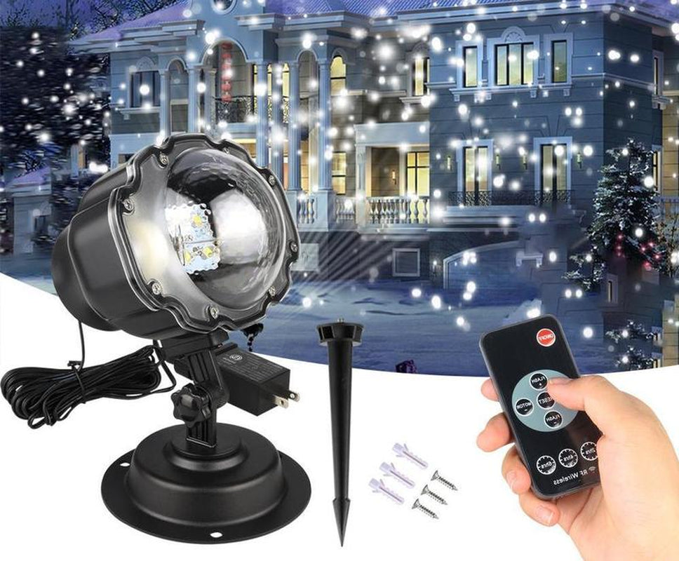 LED Christmas Light Projector Snow Projection Lamp